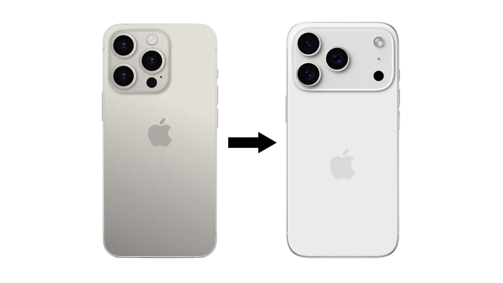 iphone 16 pro vs iphone 17 pro logo apple