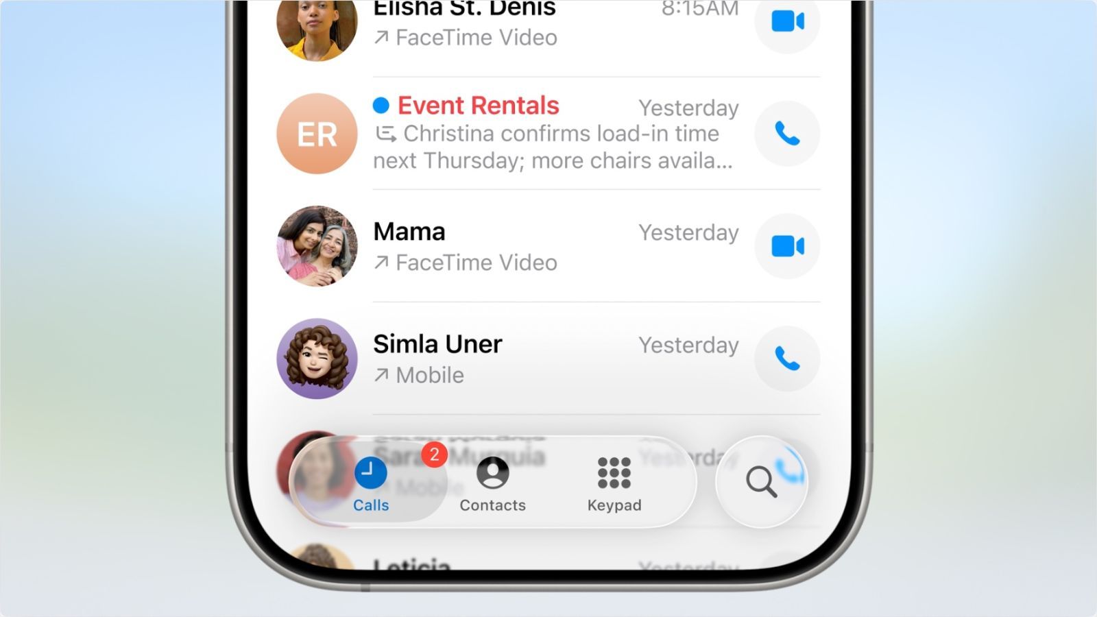 keynote apple wwdc 25 ios 26 bottom menu