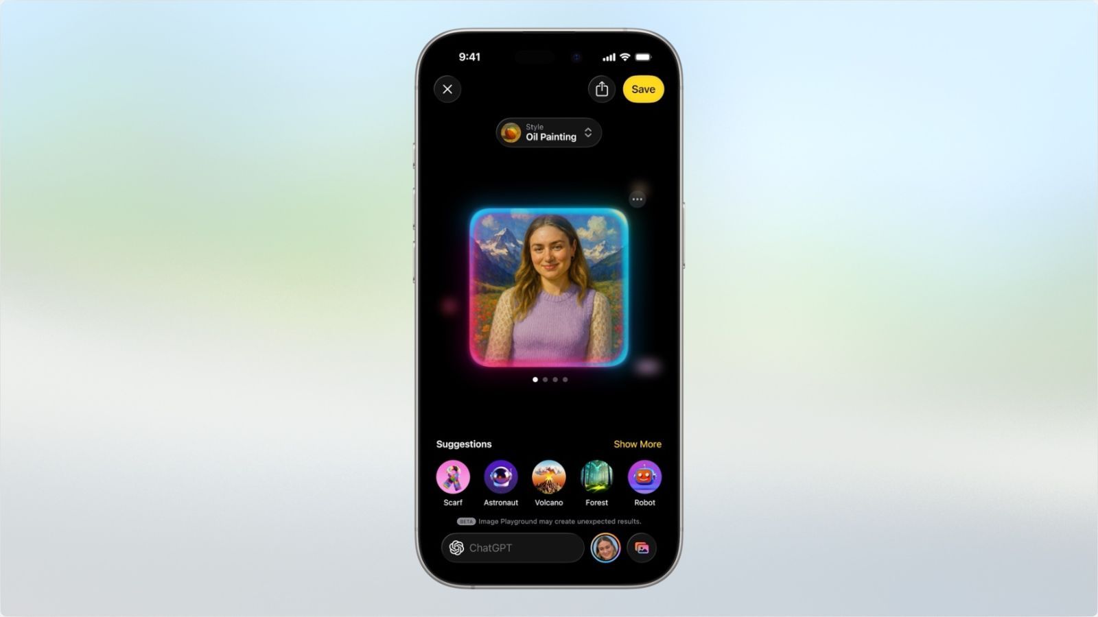 keynote apple wwdc 25 ios 26 oil painting