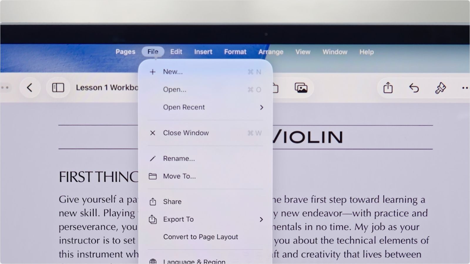 keynote apple wwdc 25 ipados menu bar