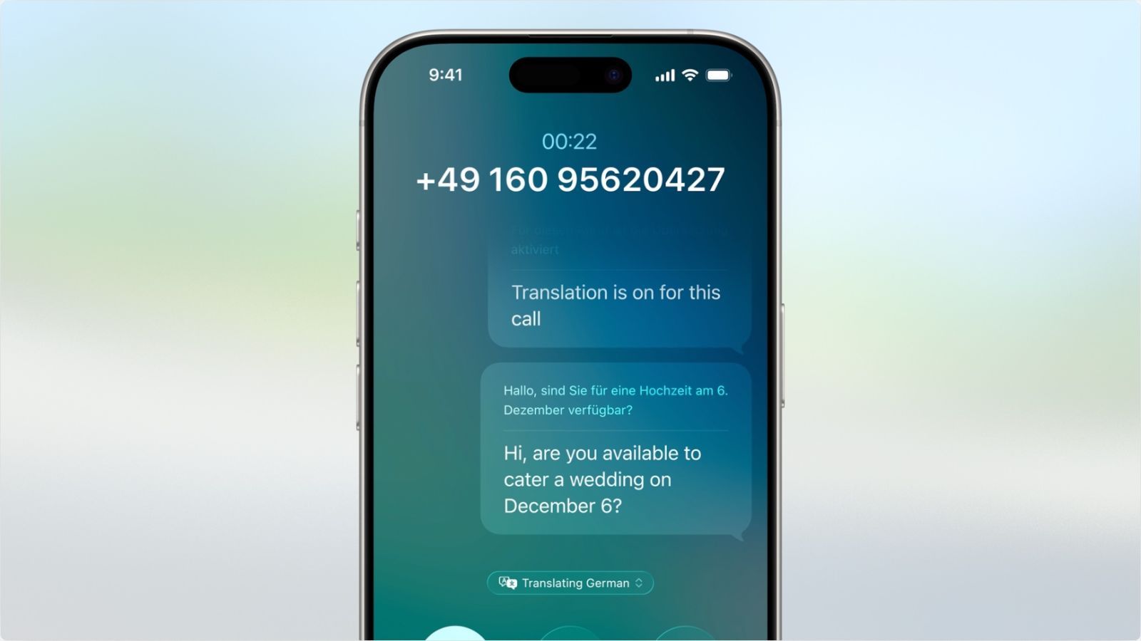 keynote apple wwdc 25 live translation telephone