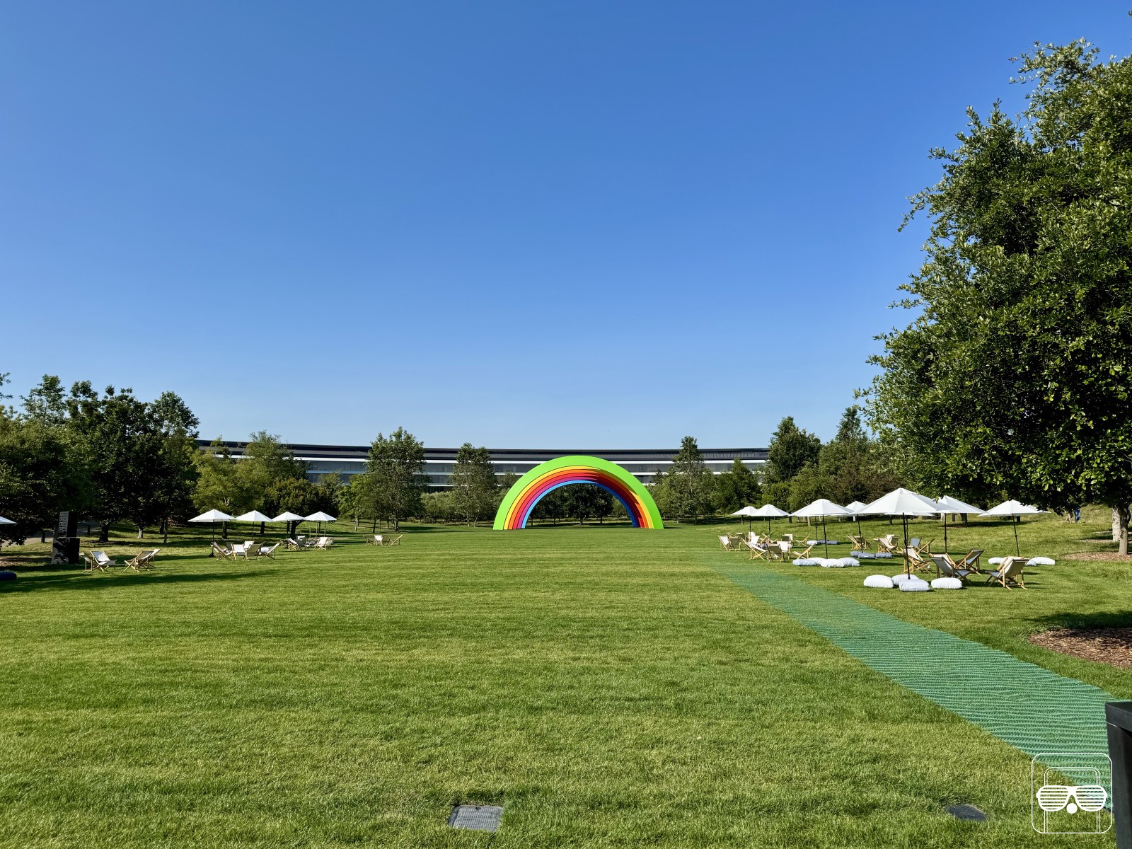 rainbow apple park cupertino wwdc 25 isoft