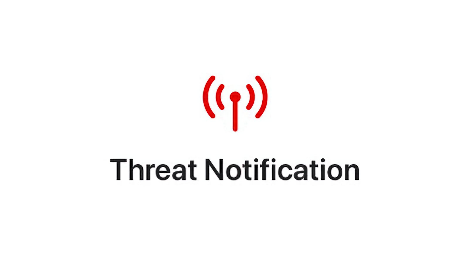threat notification apple