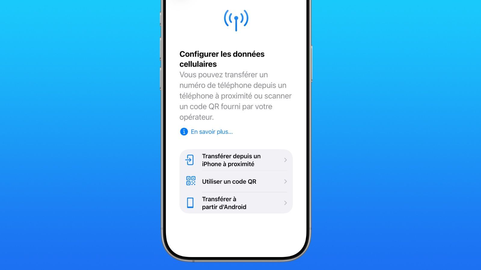 transferer a partir d android esim ios 26 transfert