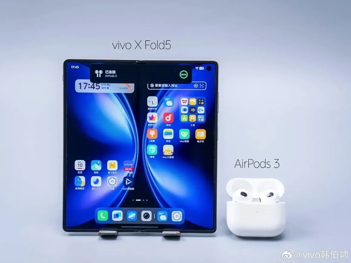 vivo x fold 5 airpods apple android