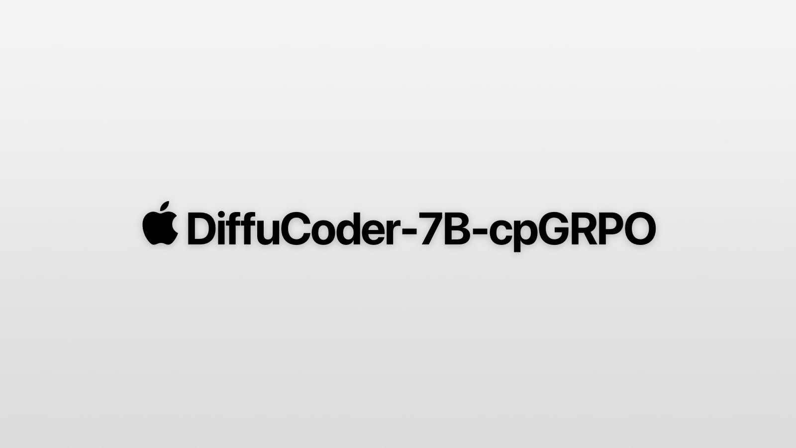 apple diffucode 7b cpgrpo