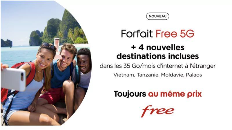 forfait free mobile pays voyage international tanzanie moldavie palaos vietnam