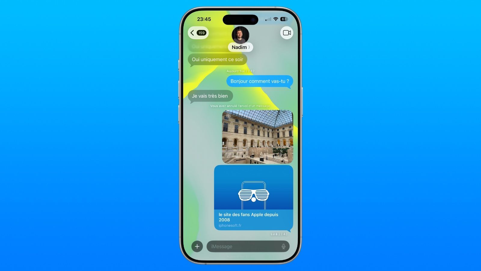 imessage background ios 26 1