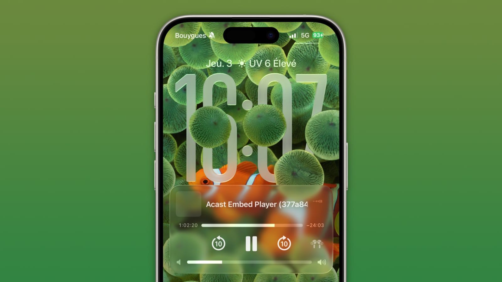 ios 26 lockscreen poisson