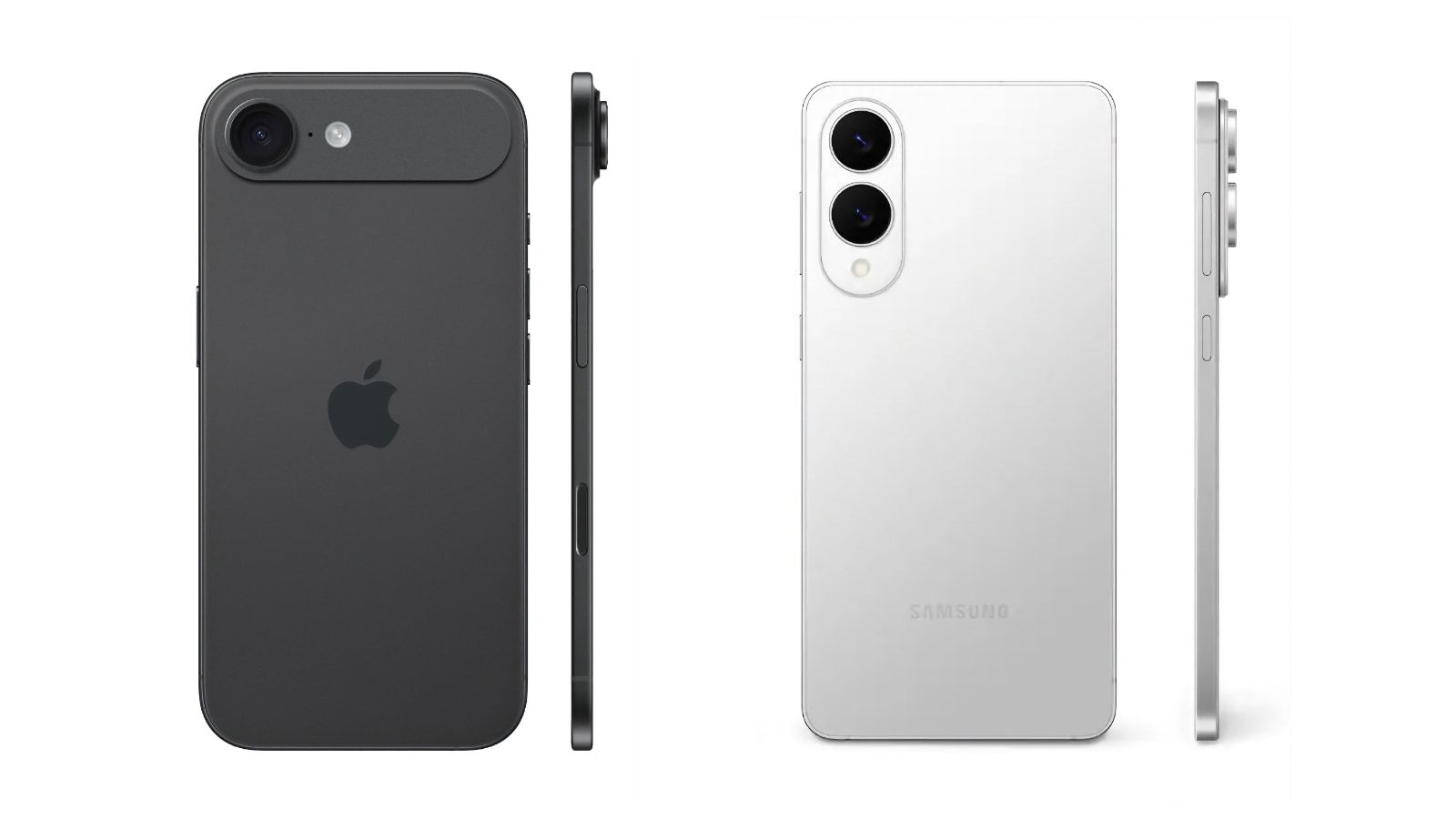 apple iphone 17 air noir vs samsung galaxy s25 edge blanc