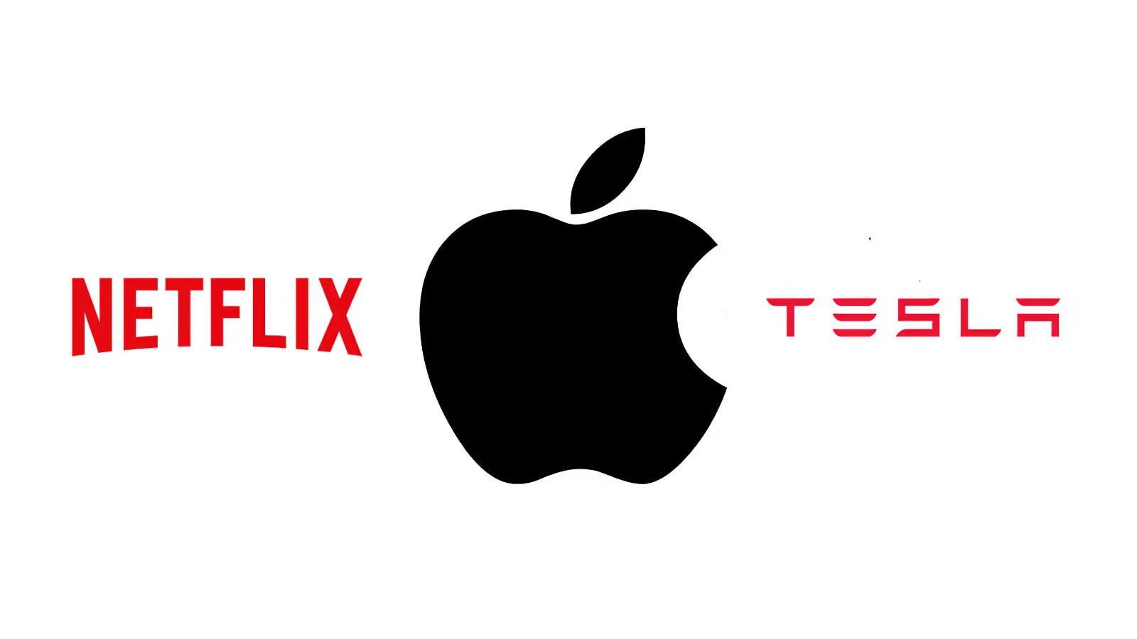netflix apple tesla logo