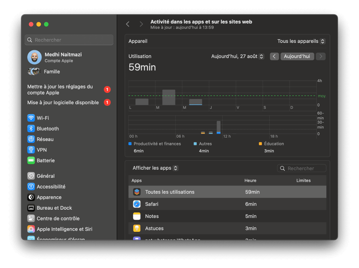 temps ecran tuto macos 3