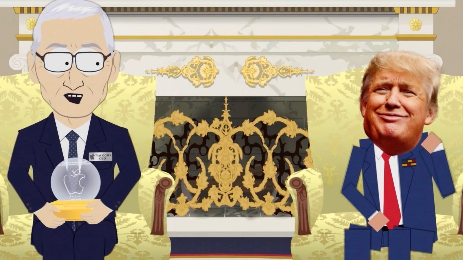 tim cook donald trump south park