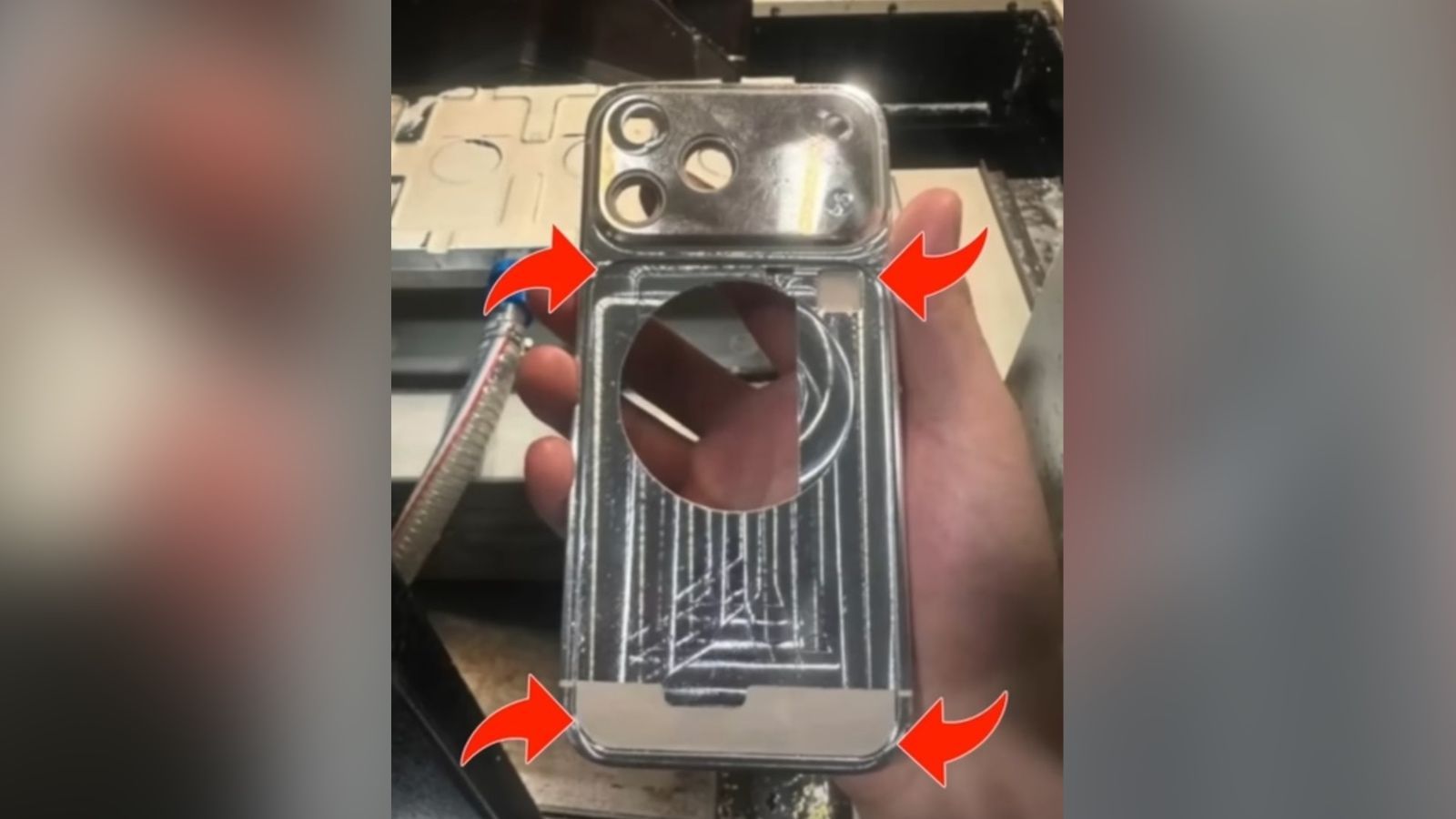 yeux1122 iphone 17 pro chassis aluminium leak dos