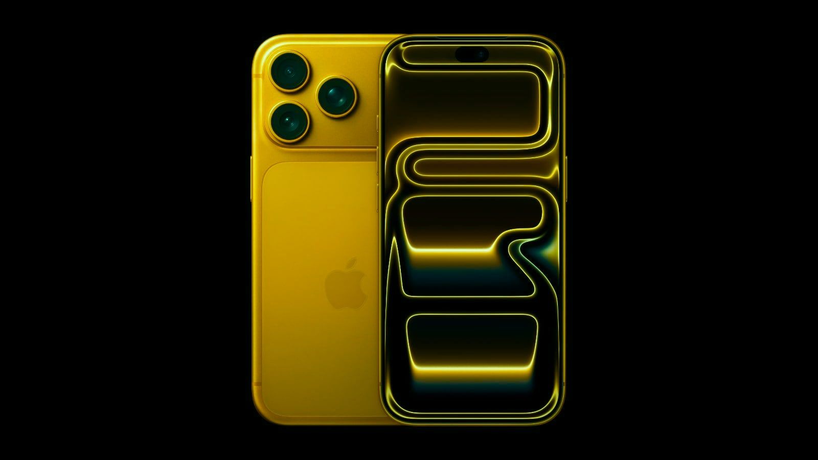 concept iphone 18 pro jaune dynamic island petite