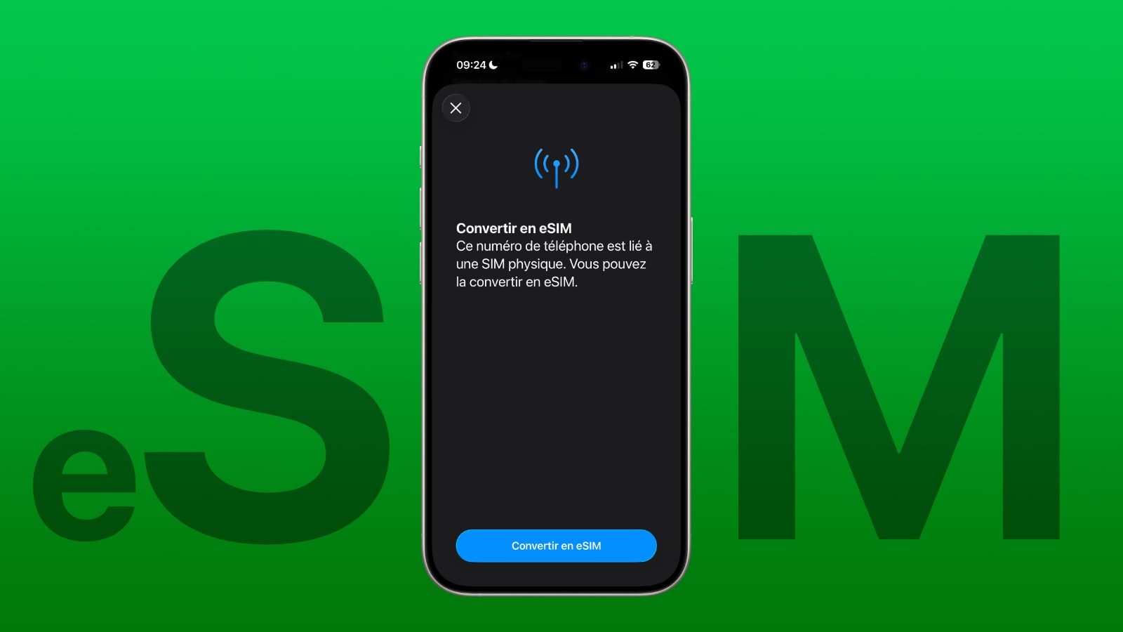 convertir esim iphone tuto