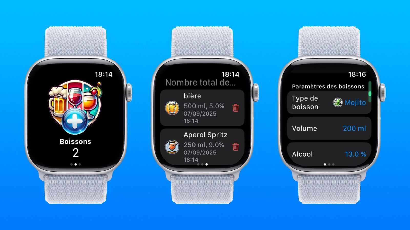 drinkulator app apple watch