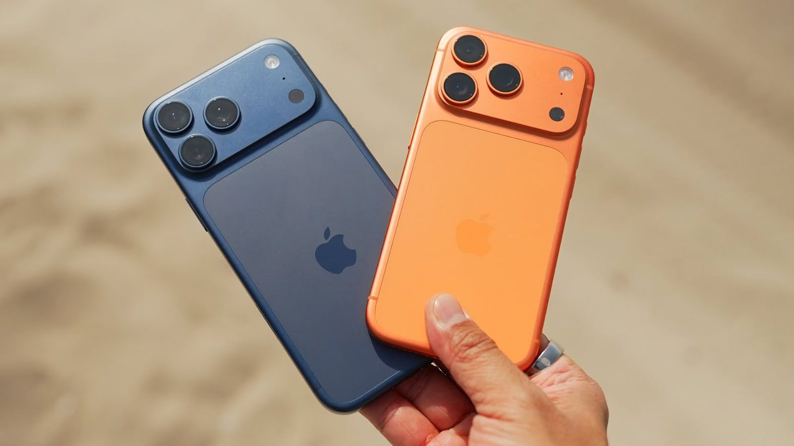 iphone 17 pro pro max bleu orange