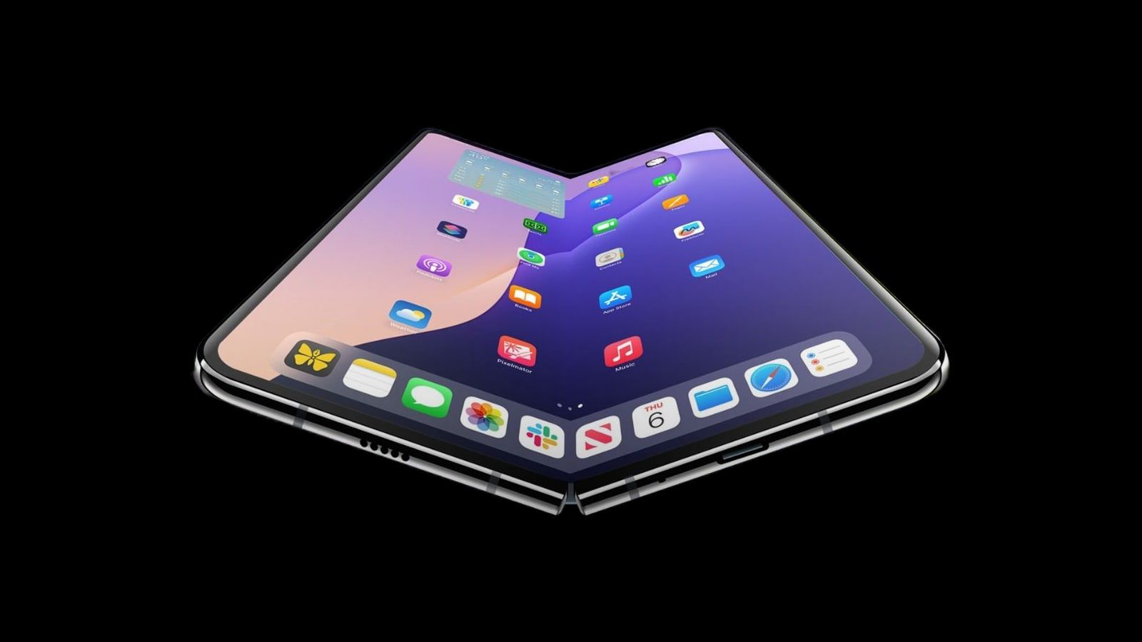 iphone fold concept black