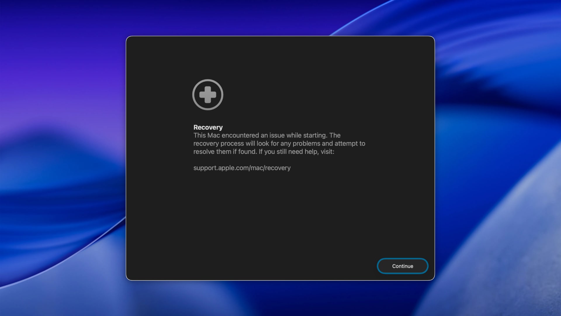 macos 26 tahoe assistant recuperation