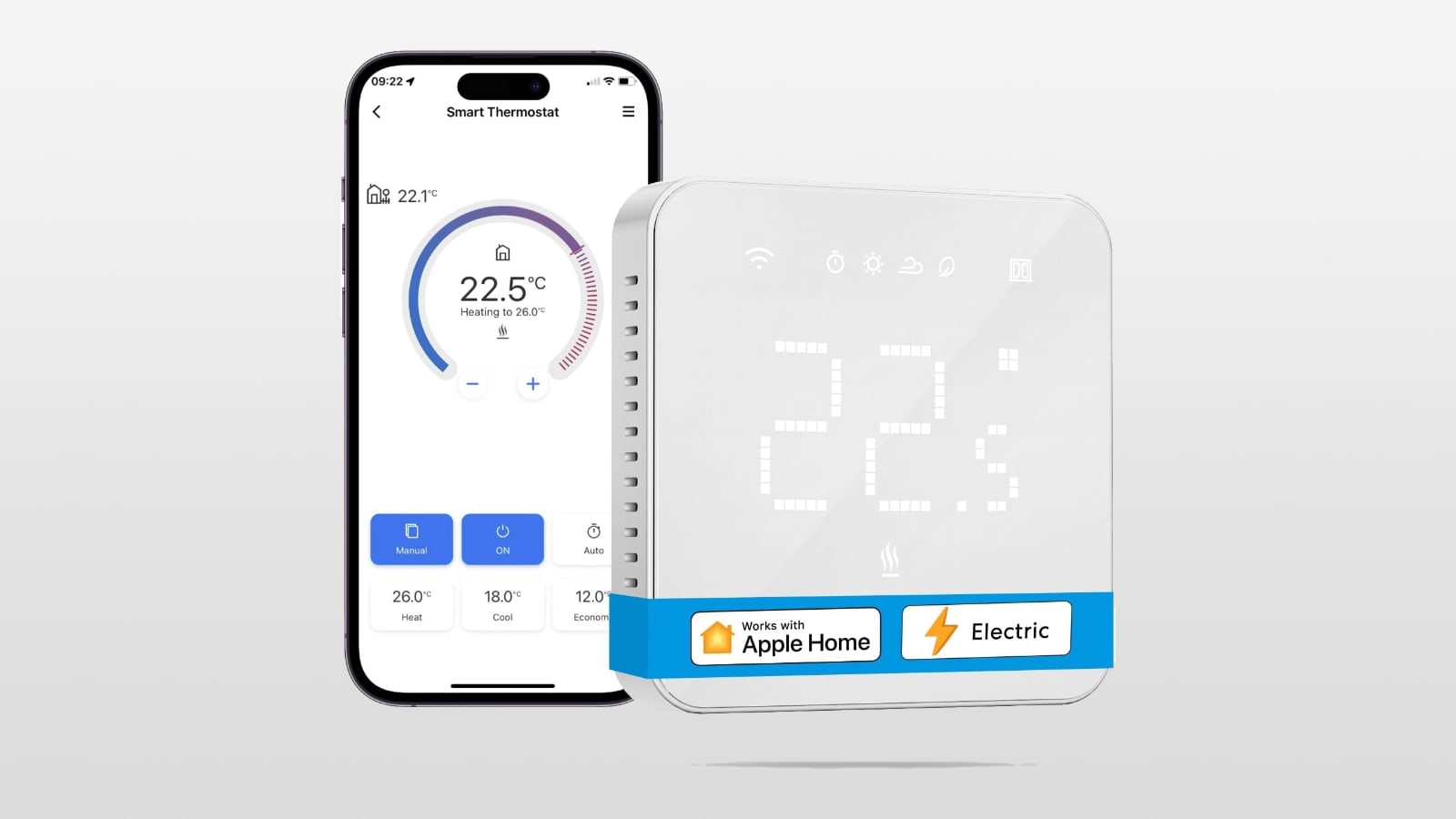 meross thermostat homekit iphone