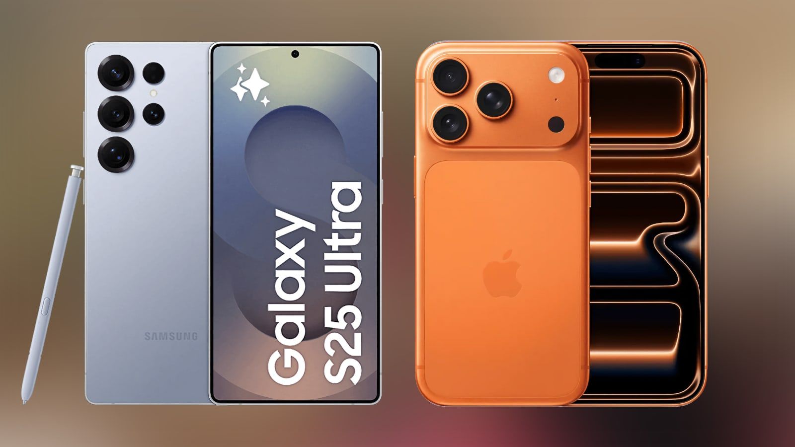 samsung galaxy s25 ultra vs apple iphone 17 pro max comparatif
