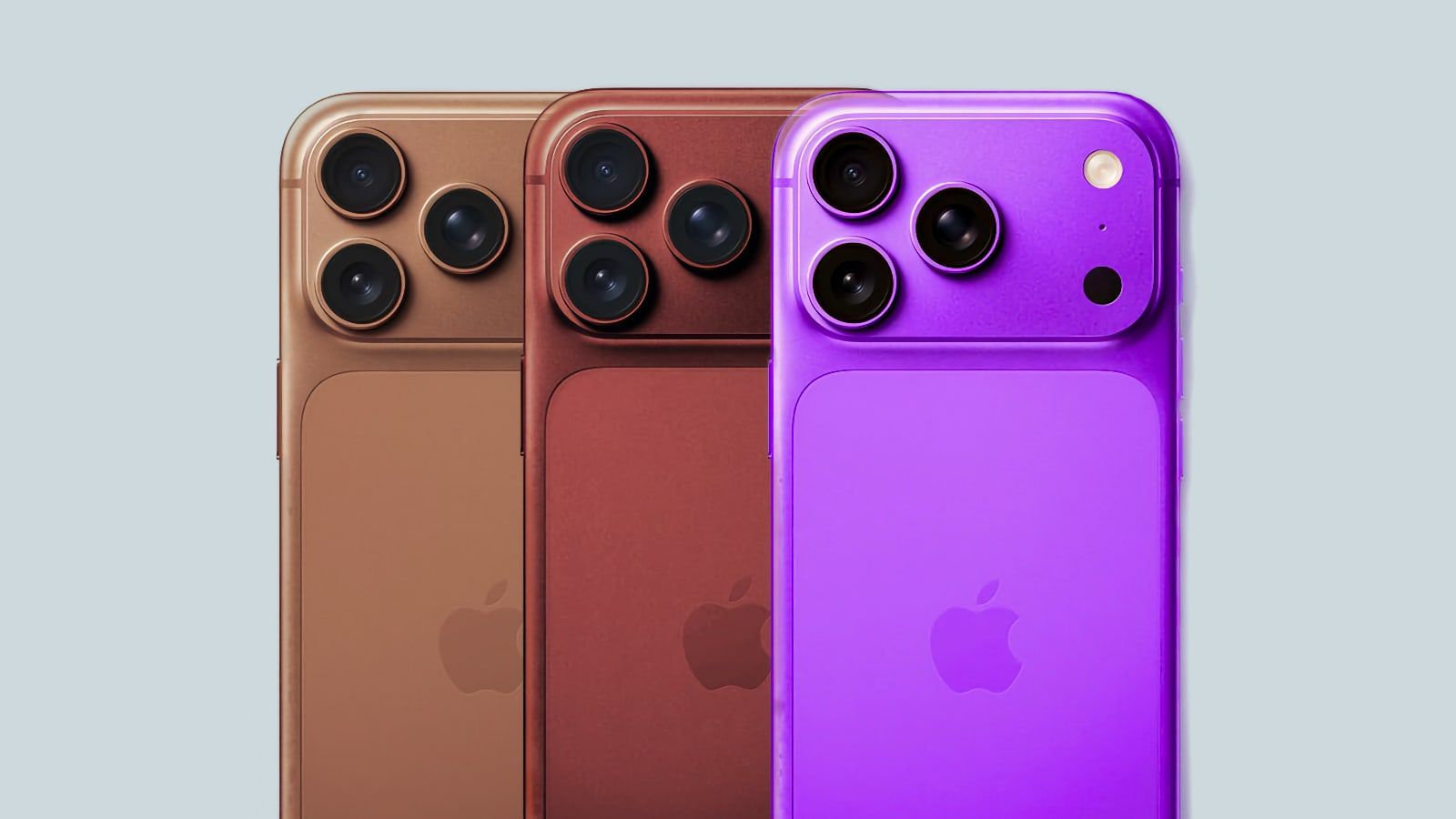 Des couleurs chaudes pour l'iPhone 18 Pro comme le bordeaux ou le café