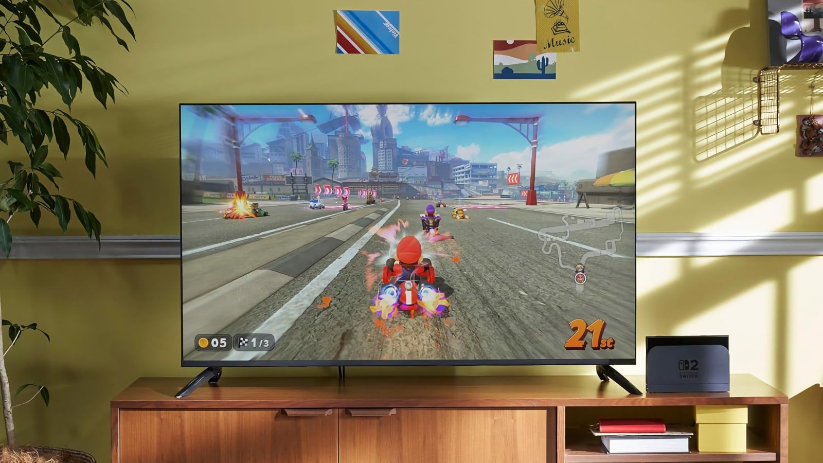 nintendo switch 2 mario kart world tv