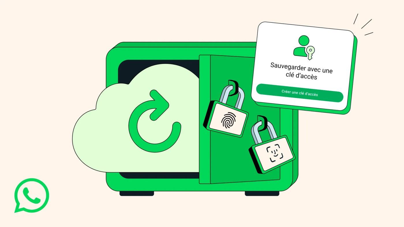 WhatsApp ajoute les passkeys pour la sauvegarde des discussions sur iPhone