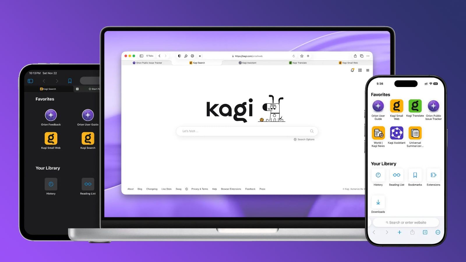 Le navigateur Orion lance sa version 1.0 sur Mac basée sur WebKit