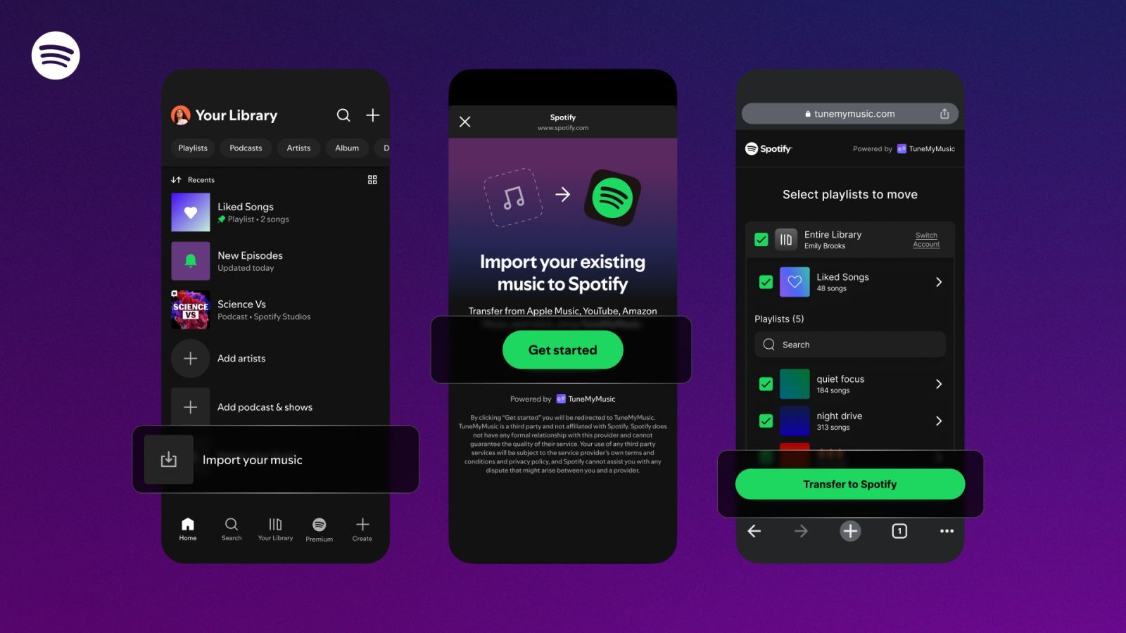 Spotify lance le transfert illimité de playlists gratuitement