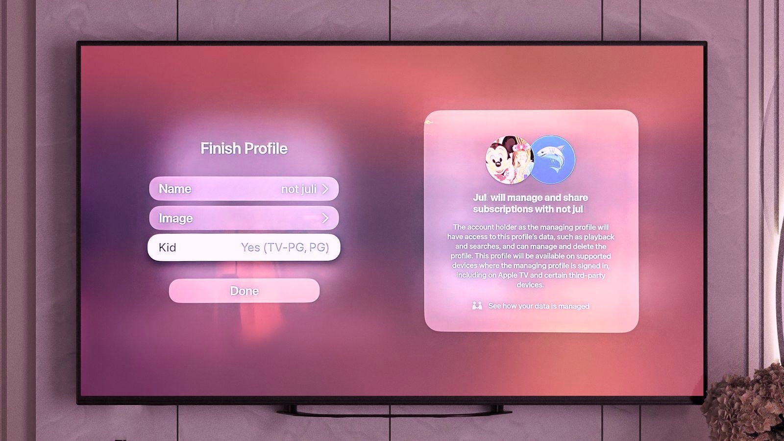 tvOS 26.2 : création de profils sans compte Apple et mode enfant