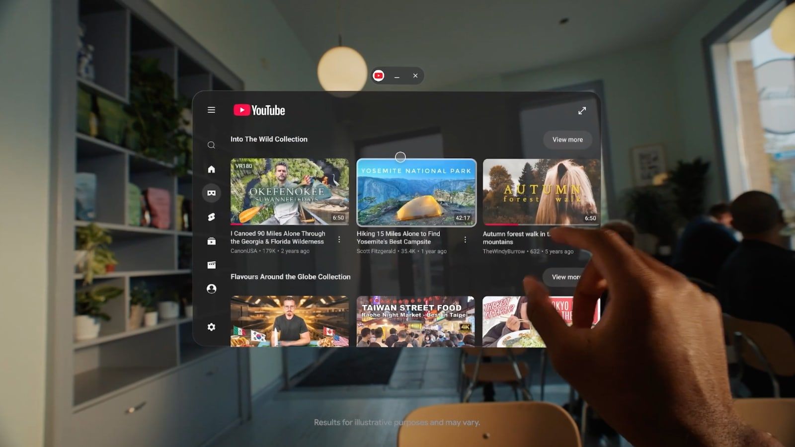 google xr glasses interface 2026