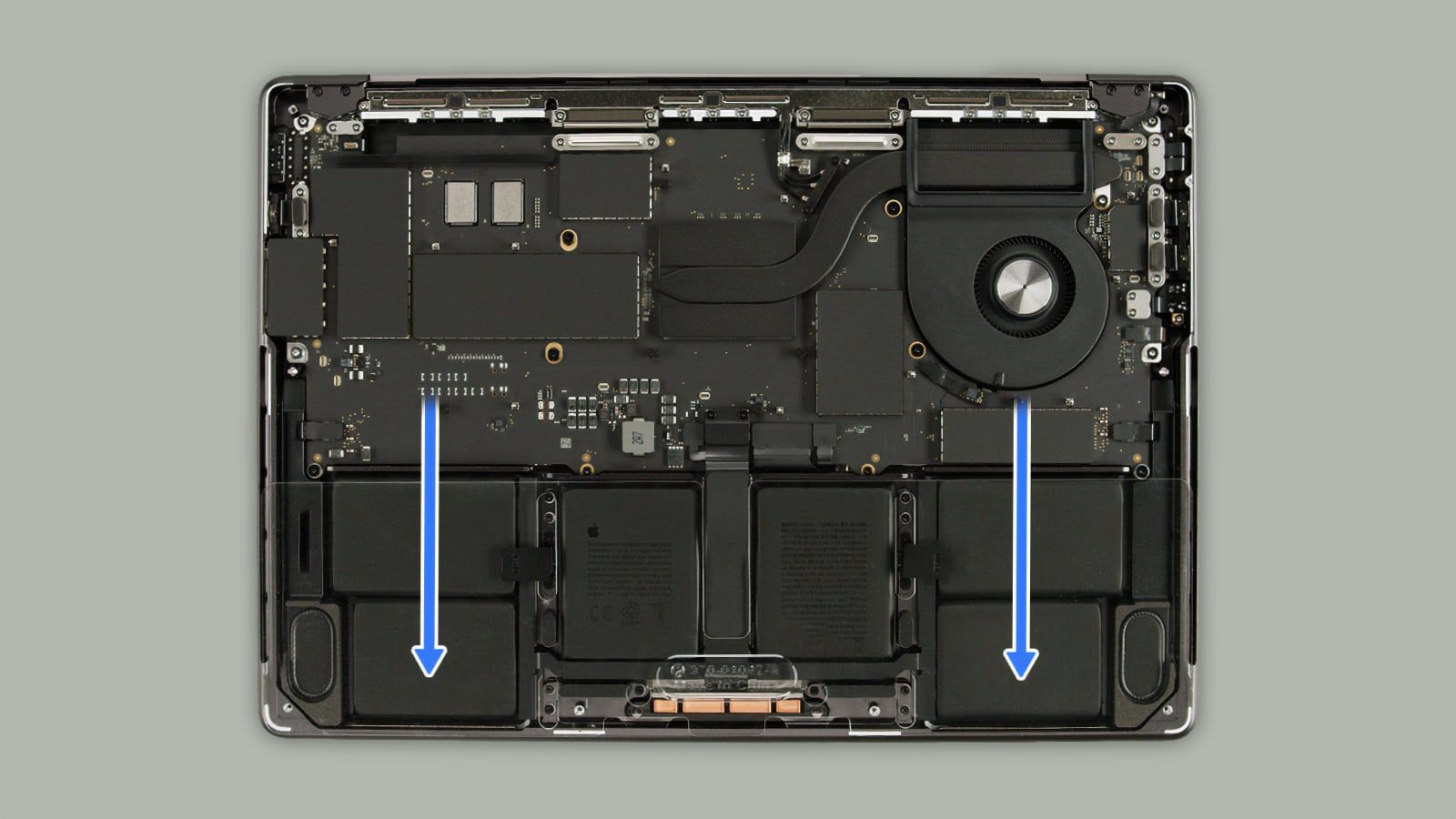 Apple a simplifié le changement de batterie sur le MacBook Pro M5