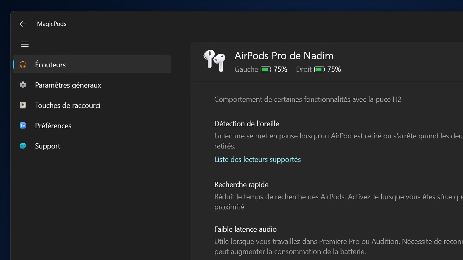 magicpods zoom windows