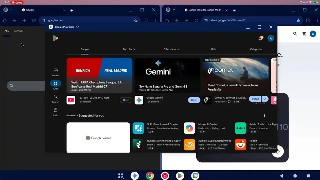 Google : Aluminium OS fuite en vidéo, le futur concurrent de macOS ?