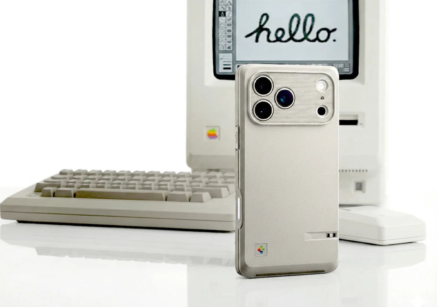 coque spigen classic ls iphone 17 pro macintosh 128k