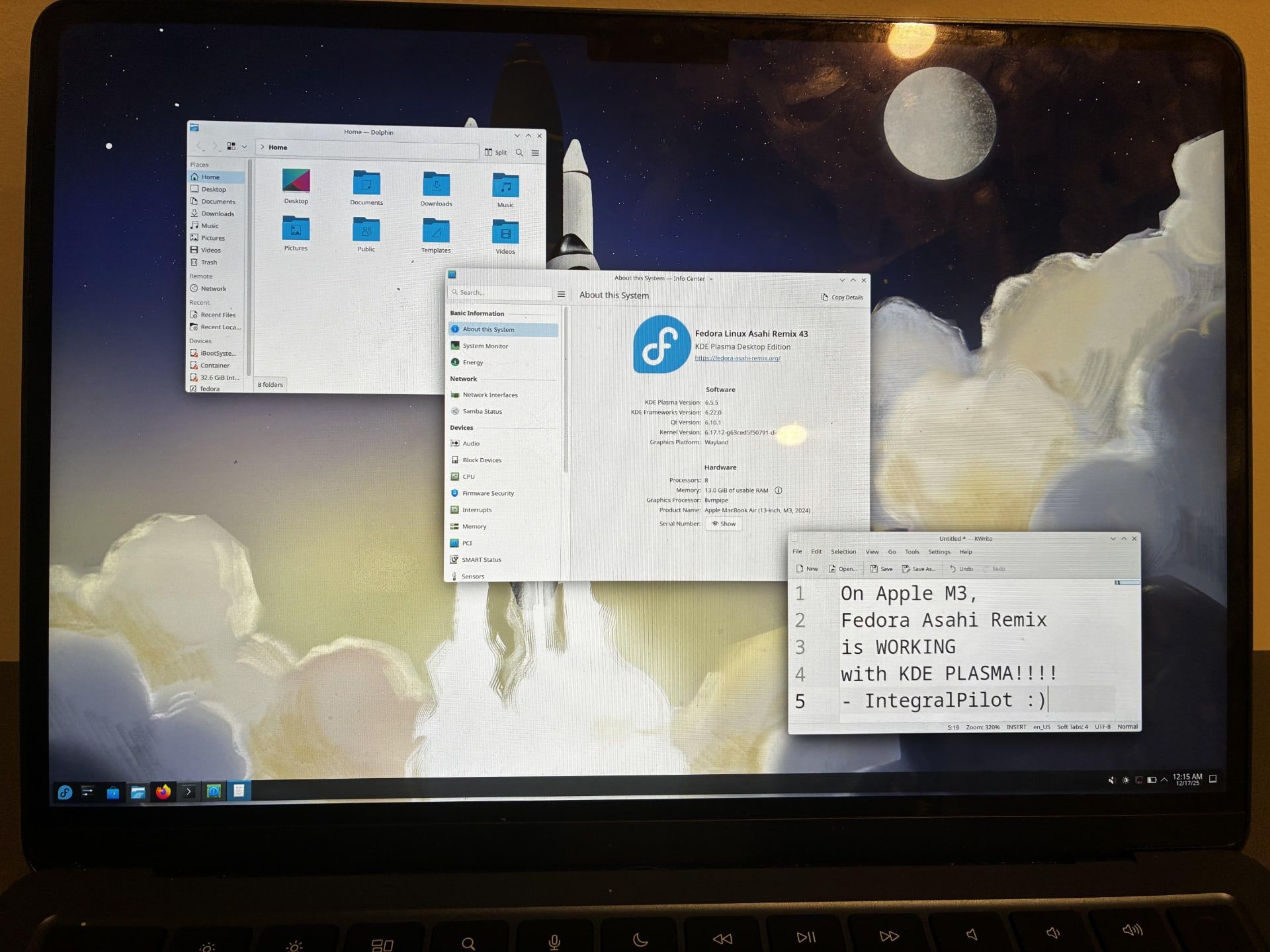 linux asahi 43 mac m3