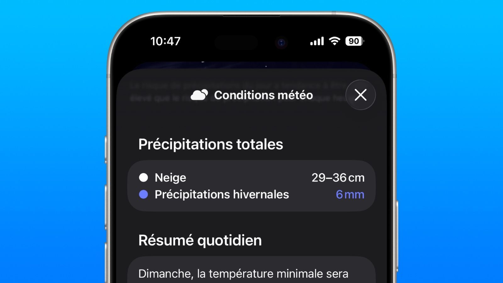 Pourquoi l'app Météo d'Apple se trompe souvent sur la neige