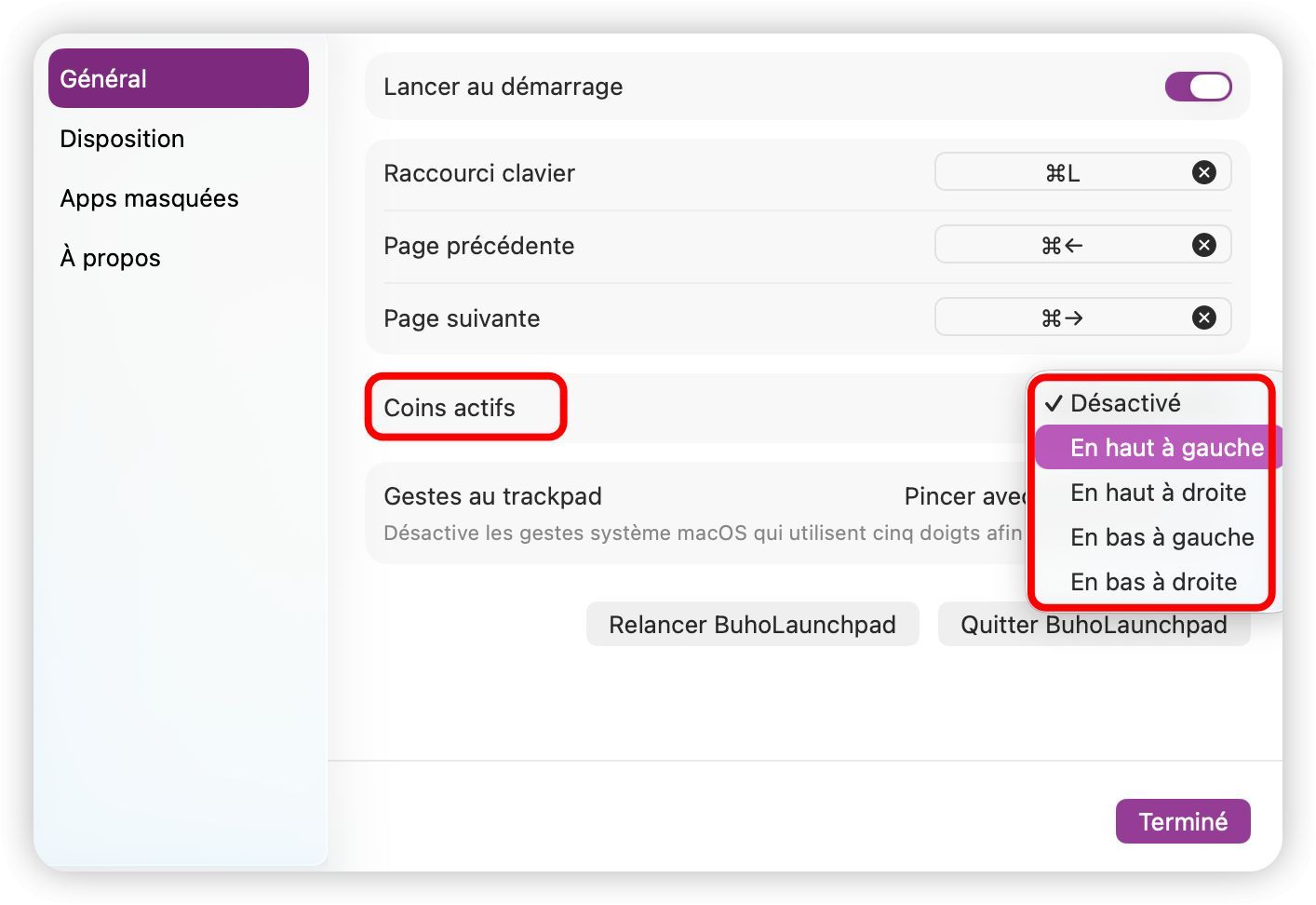 buholaunchpad coins actifs