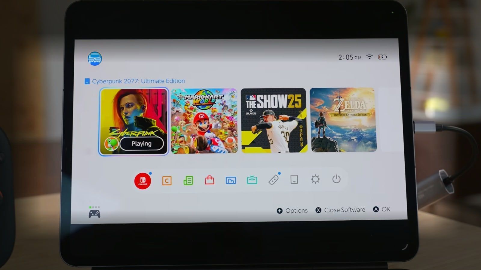 ipad pro m4 nintendo switch 2 accueil