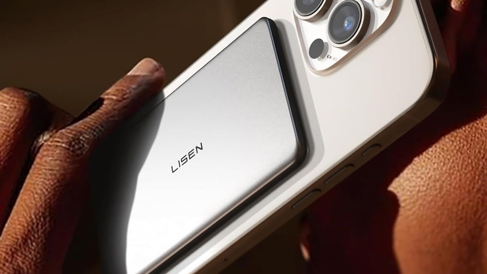 lisen batterie externe magsafe iphone ultra slim batterie magsafe magnetique power bank 5 000mah