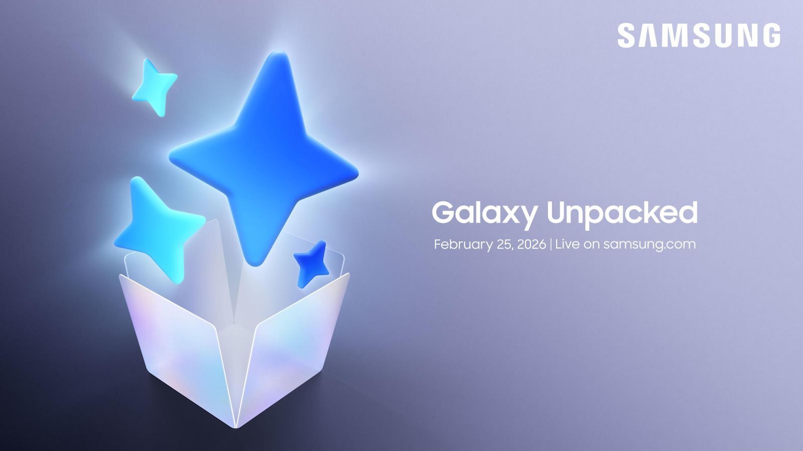 Le Galaxy Unpacked des S26 de Samsung est prévu le 25 février 2026