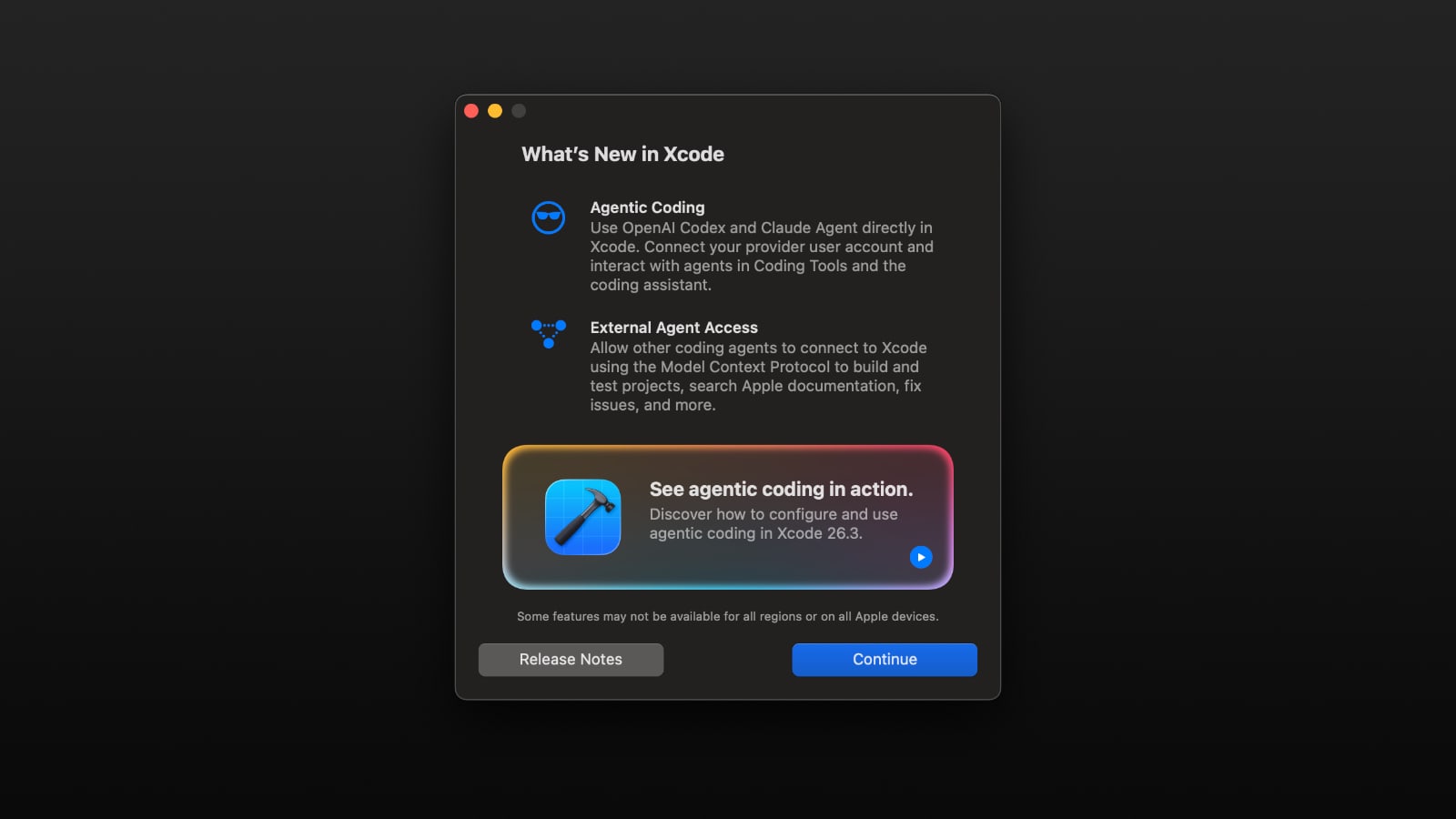 xcode 26 3 agent chatgpt