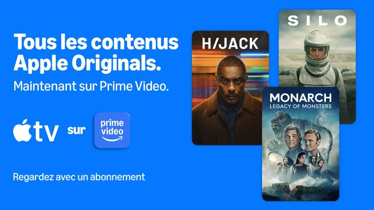 Apple TV débarque sur Amazon Prime Video en France