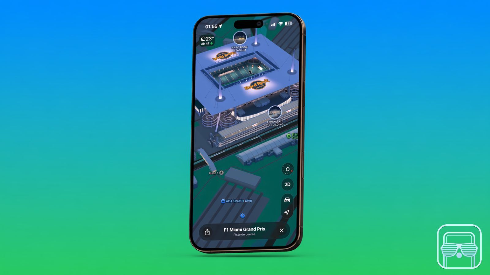 Apple Plans se met aux couleurs de la F1 pour le Grand Prix de Miami