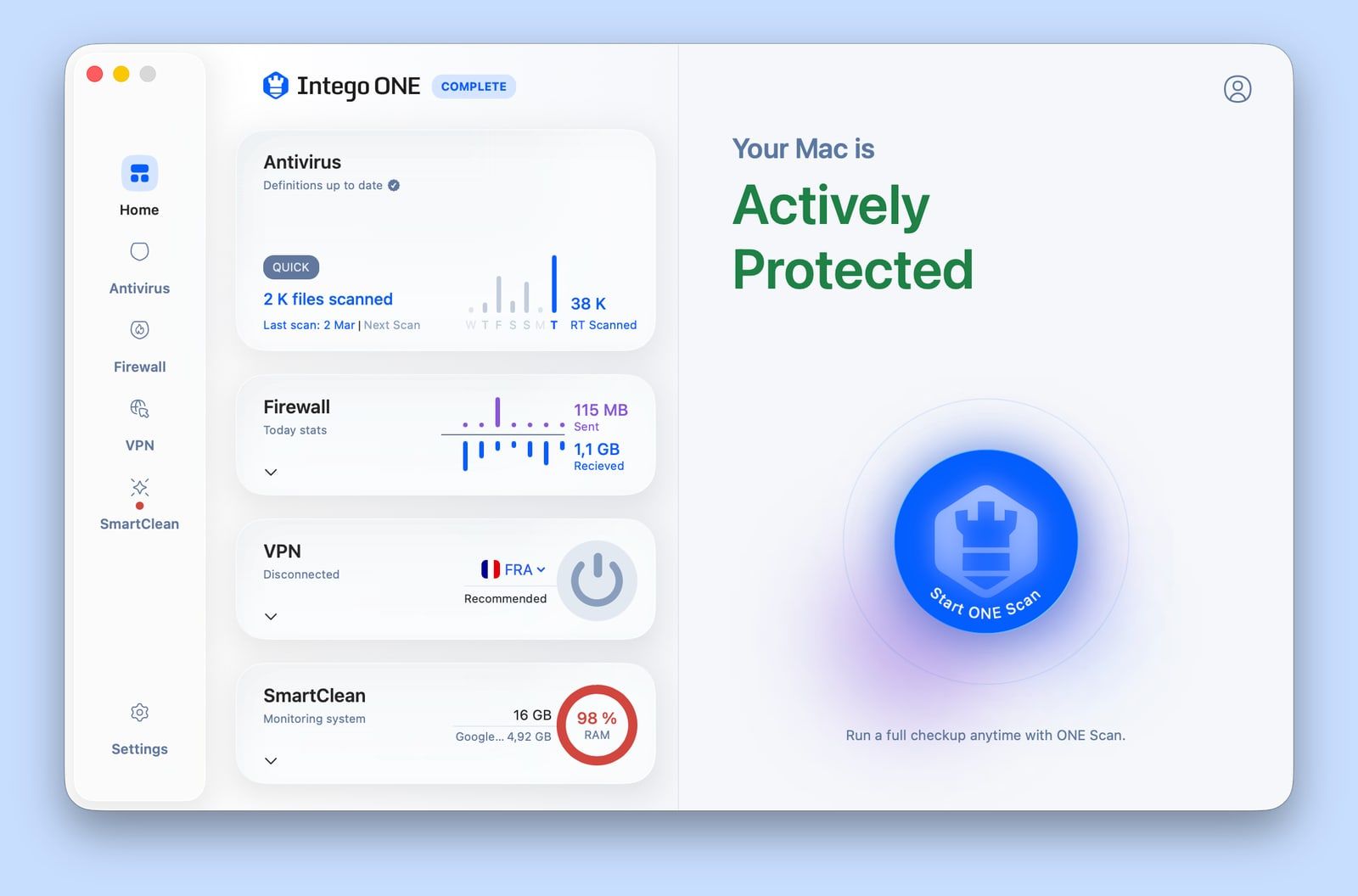 intego one mac accueil