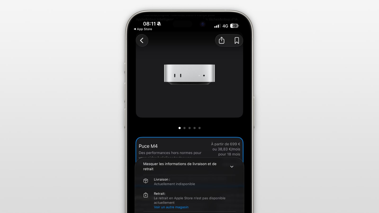 Même le Mac mini M4 de base est en rupture sur l’Apple Store