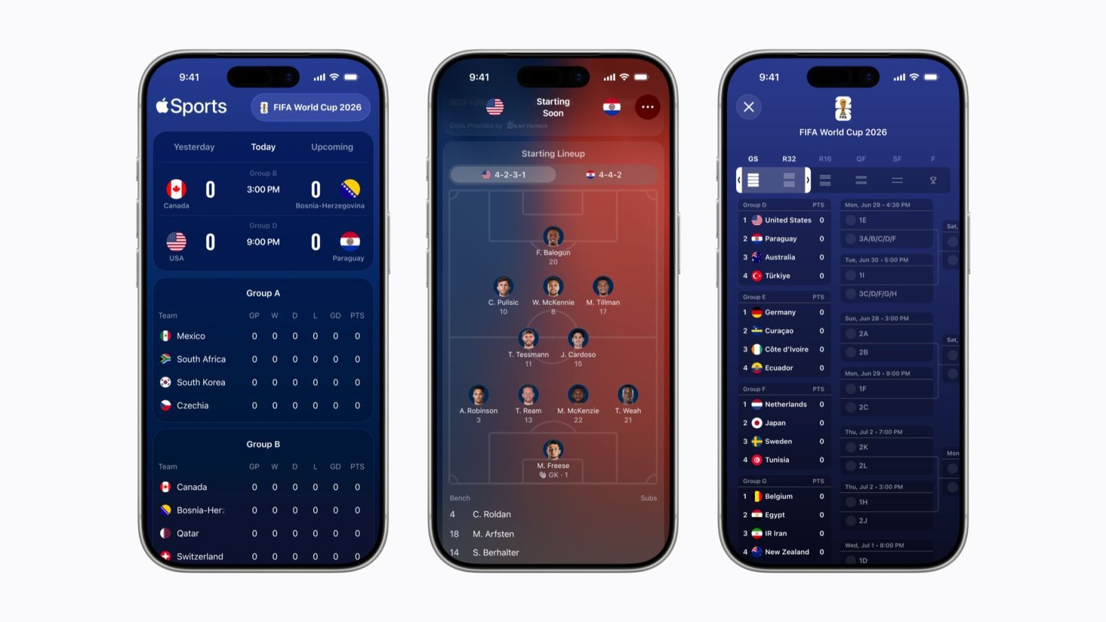 Apple Sports s'ouvre à la Coupe du Monde 2026 et à plus de 170 pays ! 