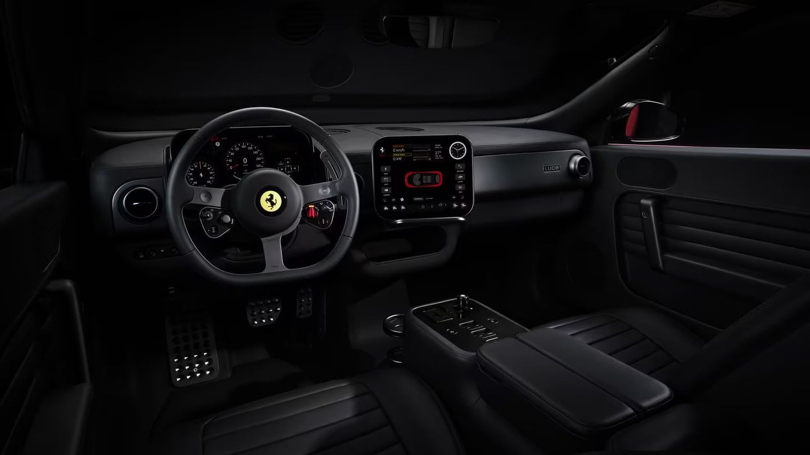 ferrari luce interior black